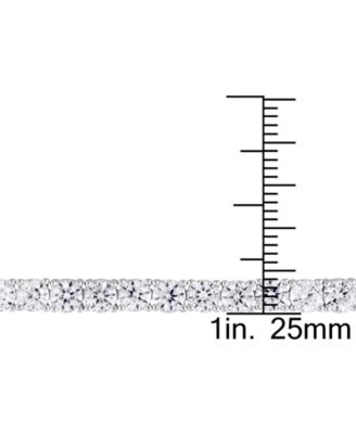 2-Pc. Set Lab-Grown Blue Sapphire (23-3/4 ct. t.w.) & Lab-Grown White Sapphire (23-3/8 ct. t.w.) Collar Necklace & Bracelet in Sterling Silver (Also in Lab-Grown Ruby)