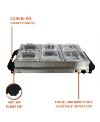 4 Section Buffet Server Food Warmer