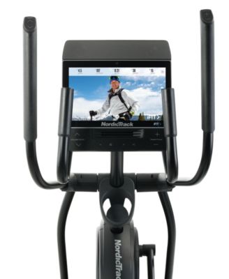 Эллиптический тренажер NordicTrack AirGlide с поддержкой iFit для кардиотренировок с низкой нагрузкой и 14-дюймовым наклоняемым сенсорным экраном