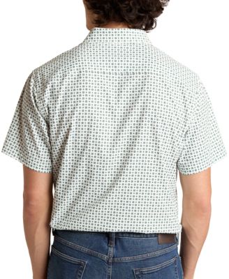 Технологичная рубашка Bonobos Bonobos Mens Slim Fit с коротким рукавом и гео-принтом спереди на пуговицах 17890₽