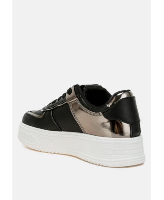 Scouts Metallic Paneling Platform Sneakers