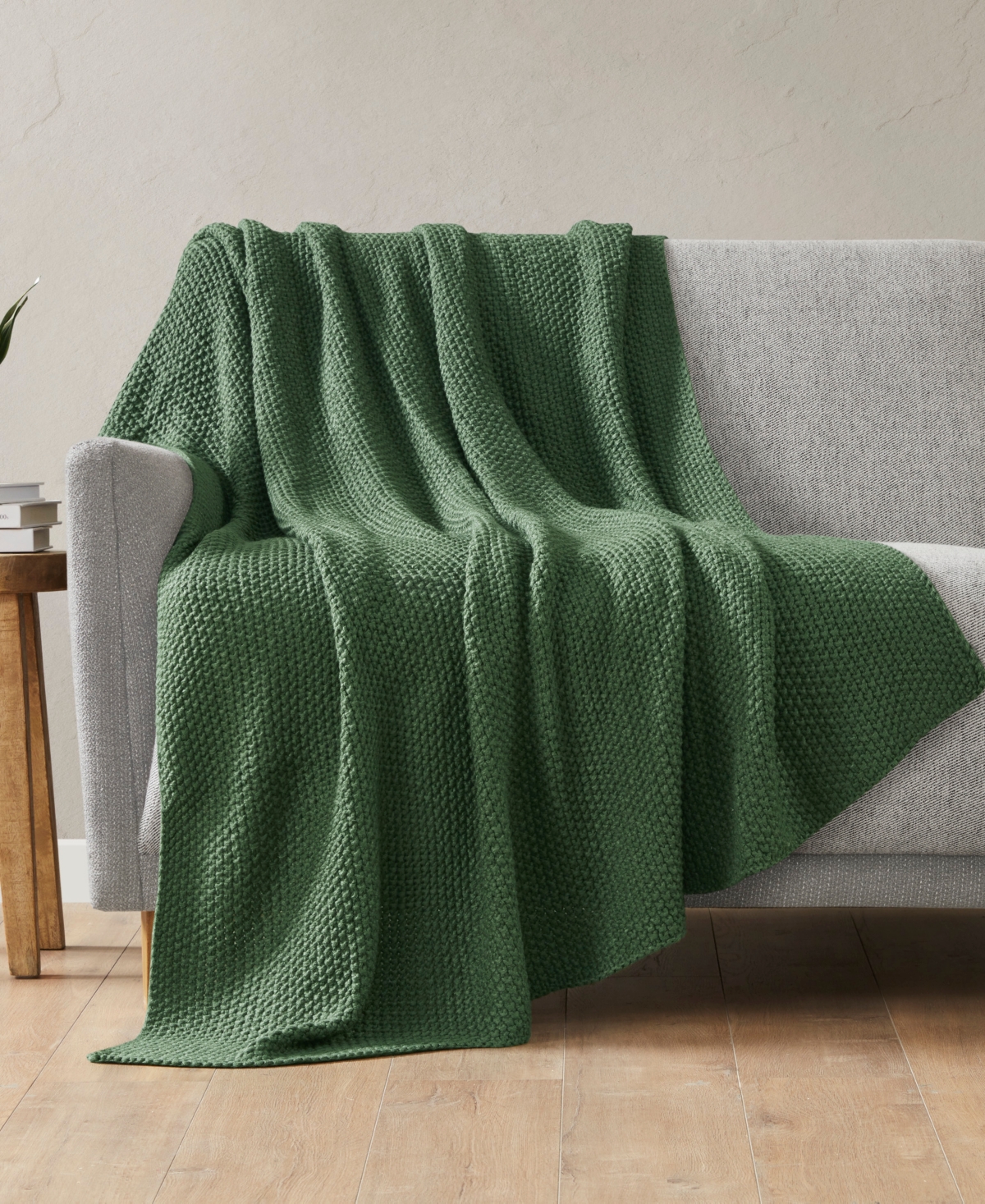 Ink+ivy Bree Knit Throw, 50" X 60" In Green