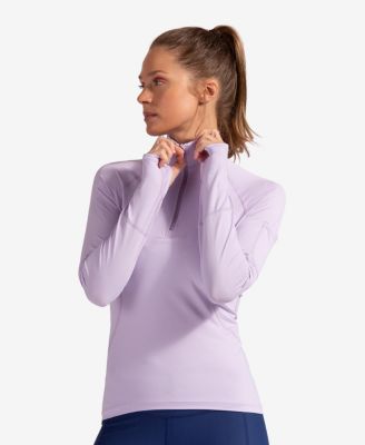 Women's UPF 50+ Sun Protective Mock Zip Top