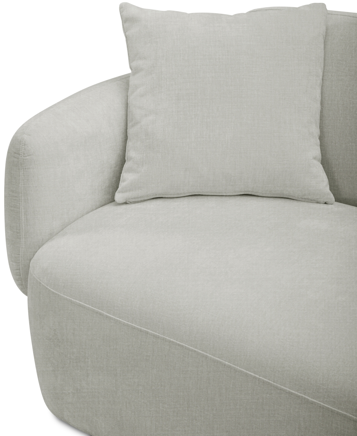 Macy's Gaelynn 2-pc. Fabric Sectional, Created For  In Oyster