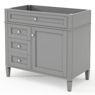 Modern 36'' Bathroom Vanity Cabinet with 3 Drawers, Adjustable Shelf, and Tip-Out Drawer