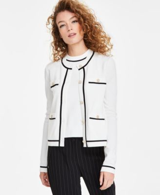 KARL LAGERFELD PARIS - Women's Four-Pocket Cardigan
