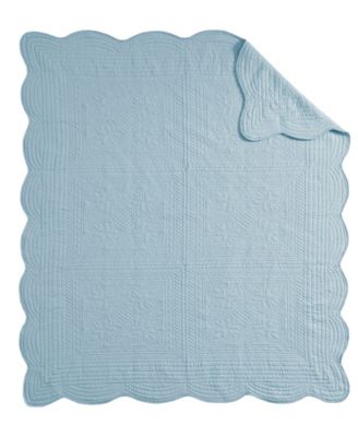 Tuscany Scalloped-Edge Throw, 60" x 72"