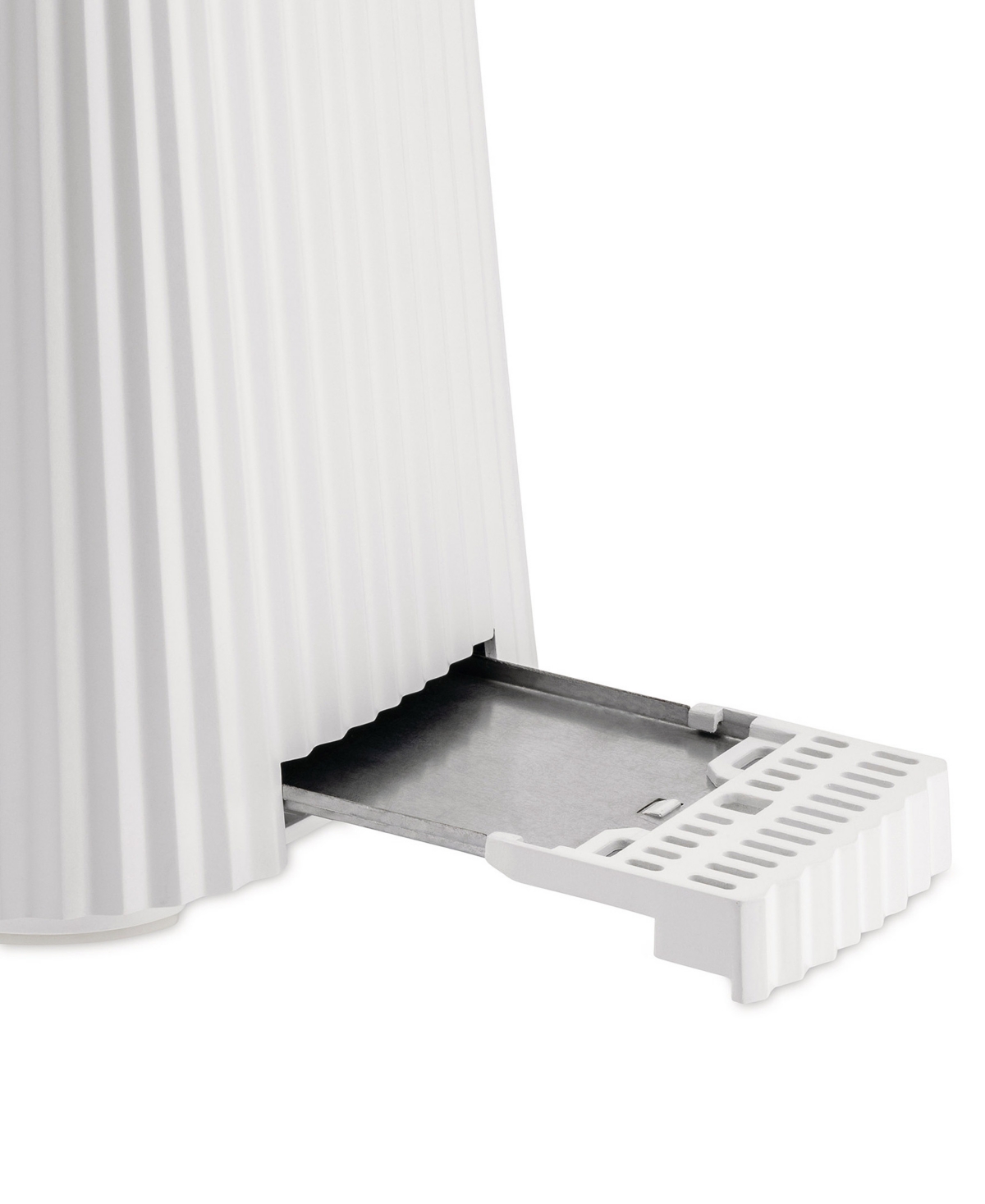 Alessi Plisse 4 Slice Toaster With Warming Rack In White