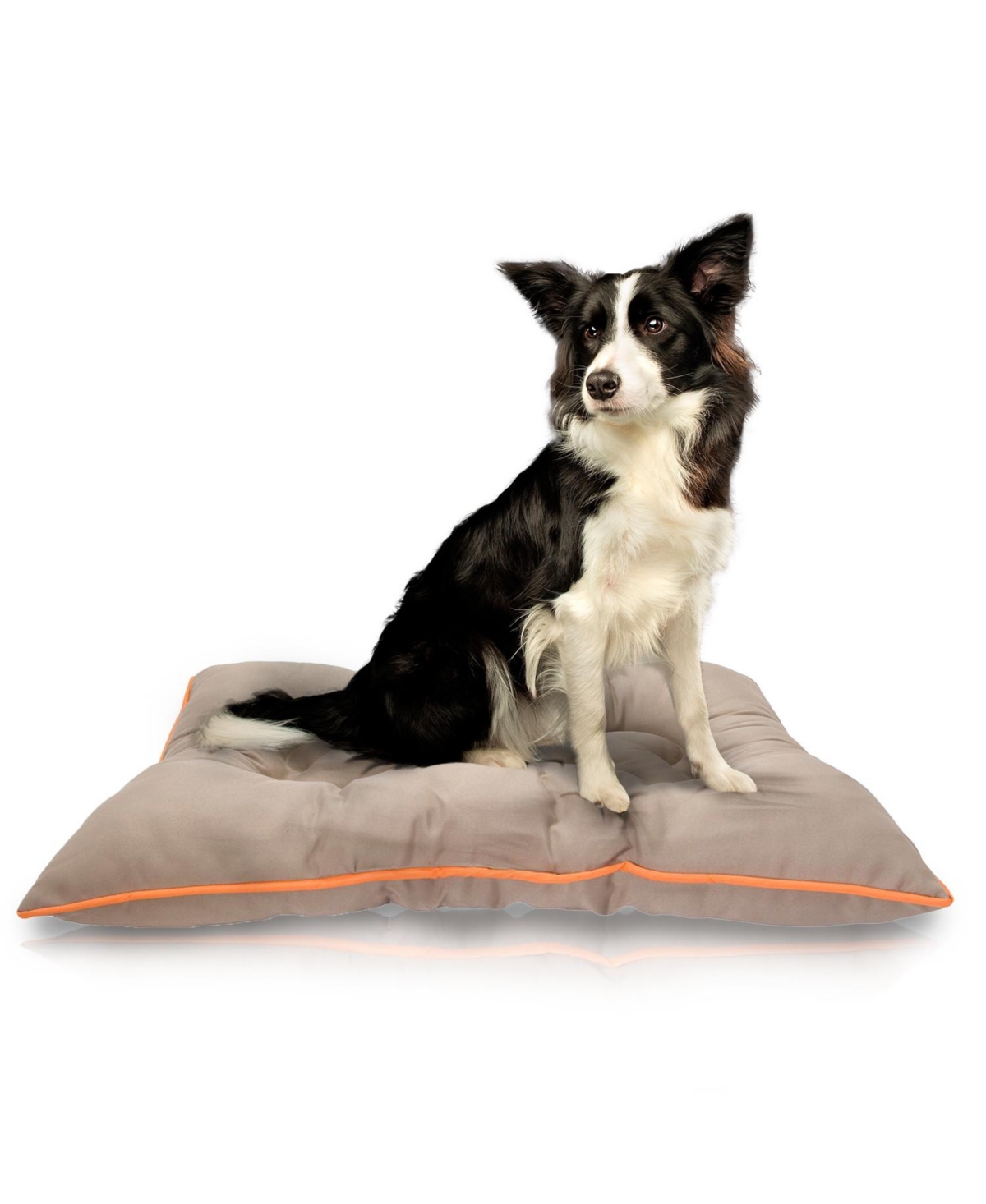 Waterproof Dog Bed, Chew Proof Pet Bed, Durable Outdoor Mat for Dogs, Heavy Duty, Ideal for Travel - Khaki orange