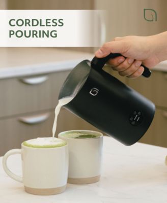 4-in-1 Electric Milk Frother and Steamer -Barista Quality Froth Steam - Hot and Cold Foam Options