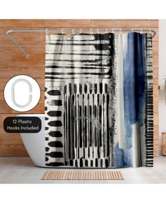 Abstract Shower Curtain No Borders Shower Curtain by PI Creative Art