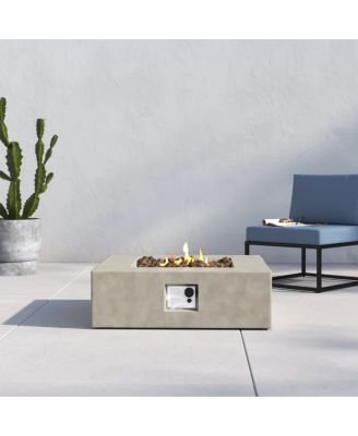 12" H Concrete Outdoor Fire Pit Table