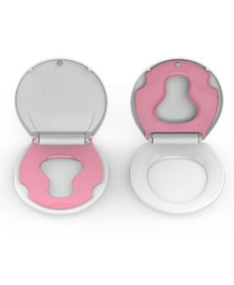 Built-In Toddler Seat Soft-Close Round Toilet Seat