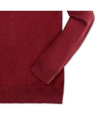 Baby Boys Long Sleeve Henley Pullover Sweater with Elbow Patches