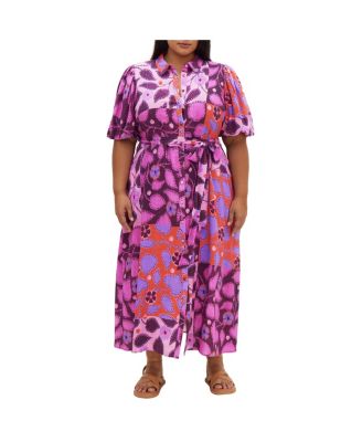 Plus Size Davina Print Dress