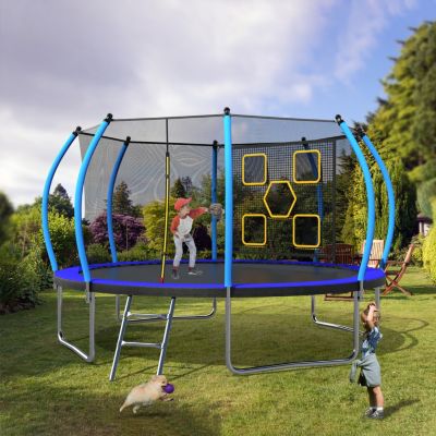 14ft Trampoline with Enclosure for Kids