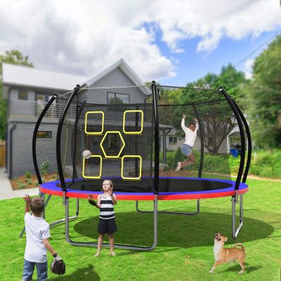 Streamdale 14FT Trampoline, Enclosure Net, Ladder, ASTM Approved