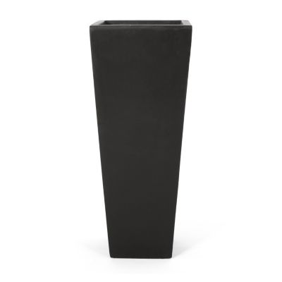 13" X 32.5" Outdoor Modern Mgo Cast Stone Planter