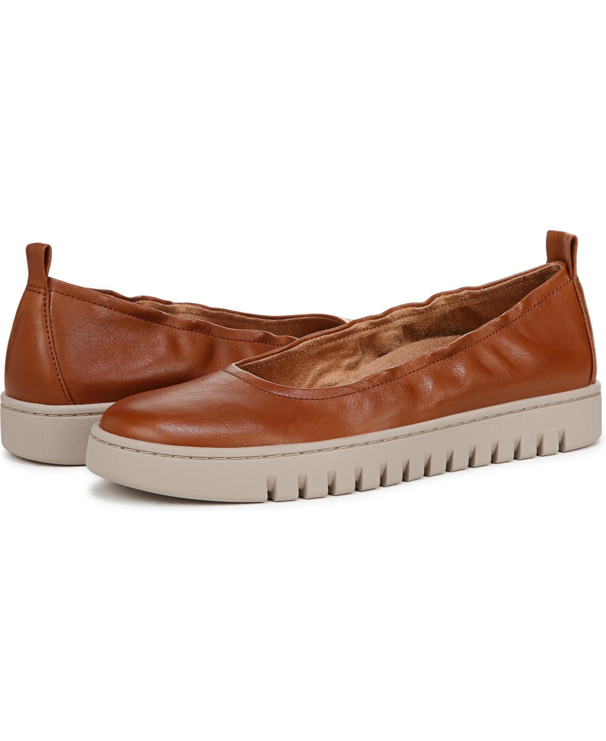 Vionic Womens Uptown Ballet Flats -leather