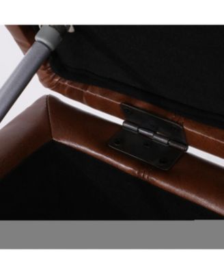  Premium Faux Leather Ottoman with Storage