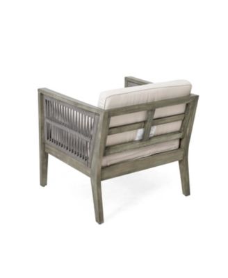 Streamdale 4-Piece Acacia Wood Patio Set with Cushions