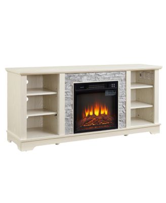 Modern Electric TV Stand with 18" Fireplace Insert