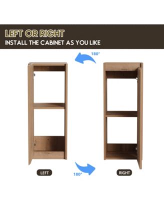 Streamdale 42" Wall-Mount Vanity with Sink, Side Cabinet & Soft Close