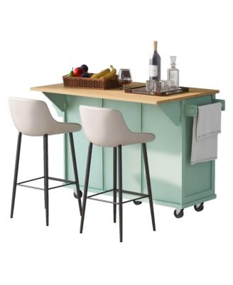 Multifunctional Storage and Wheels Kitchen Cart