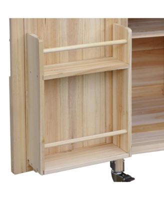  Farmhouse Outdoor Island Cart with Grill Top