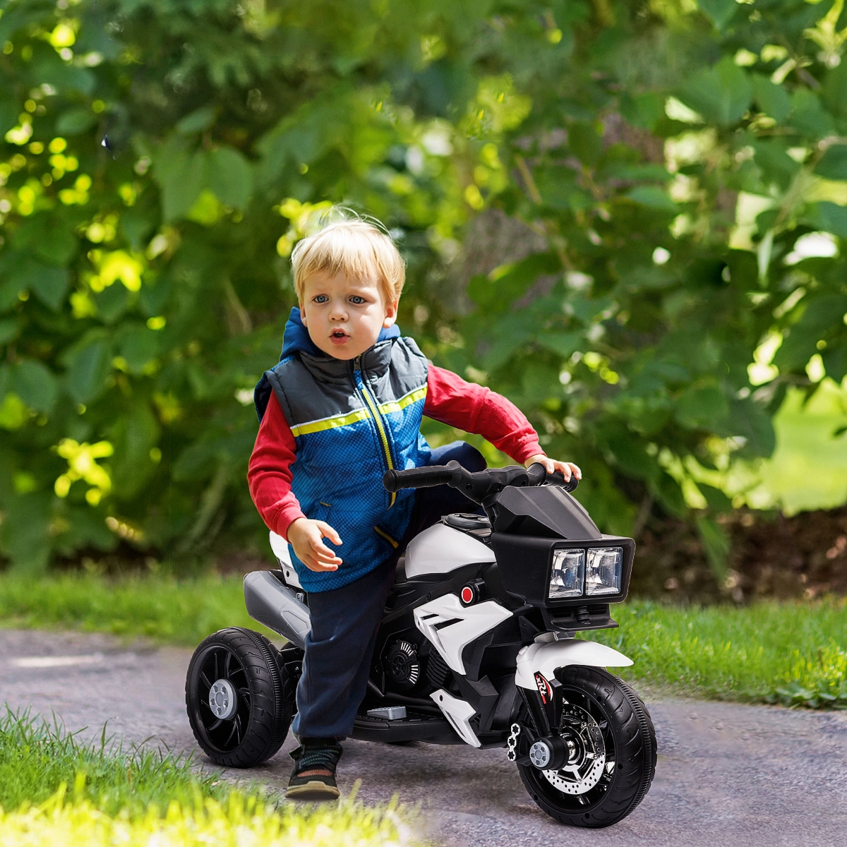 Streamdale Furniture 6V Kids Motorcycle Ride-on Toy for Toddlers and Up to 5 Years Old, High-Traction Battery-Operated Ride-on Vehicle, Mini Motorbike