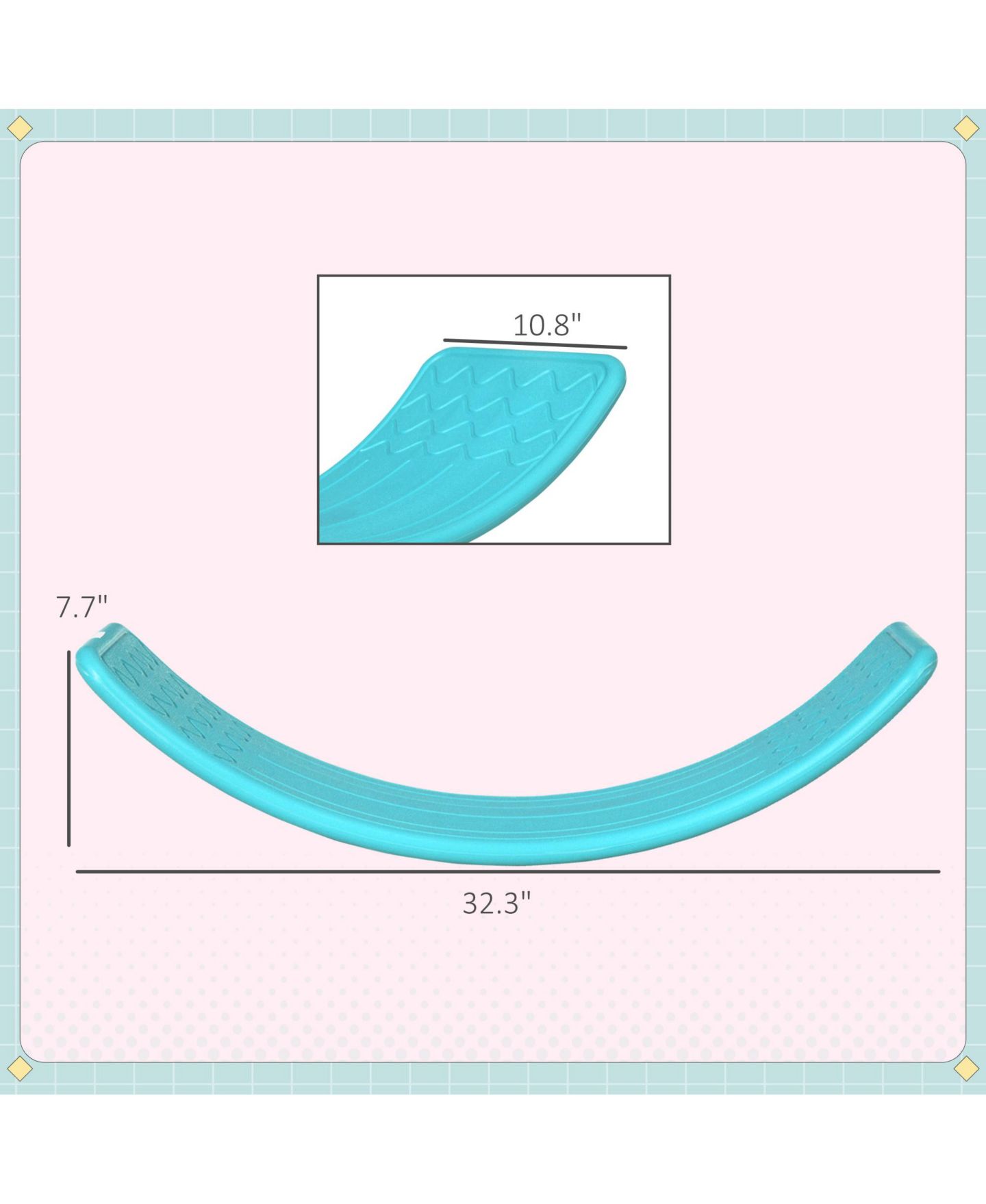 Детская игрушка Streamdale Furniture Kids' Wobble Balance Board, Ages 3-6, цвет: Синий — фото 7