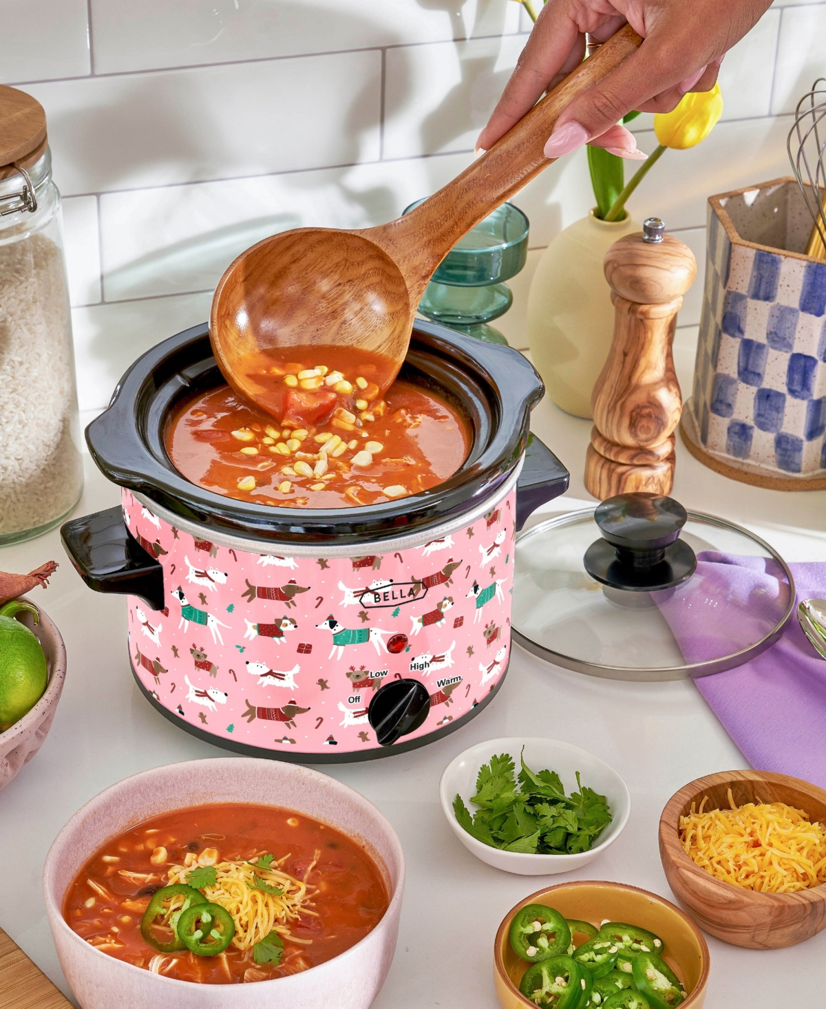 Bella 1.5-Qt. Stainless Steel Electric Slow Cooker