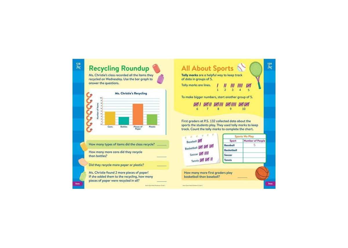 Barnes & Noble Brain Quest Math Workbook: 1st Grade by Workman Publishing