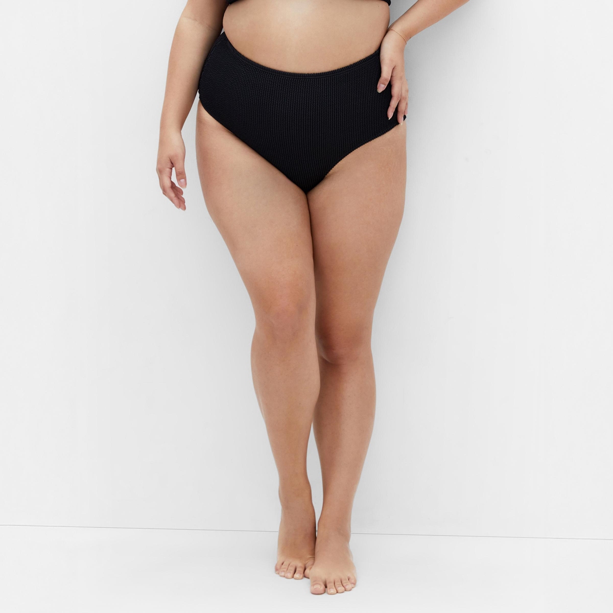Plus Size Avalon Hi Waist Bikini Brief - Amazon green