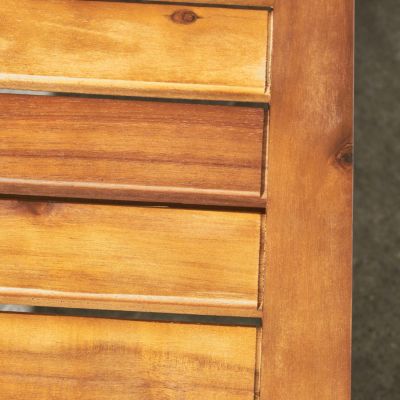 Streamdale Acacia Wood Bench Chic Style, Iron Strength