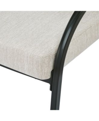 Upholstered Dining Chairs With Metal Legs (Set of 2),Beige