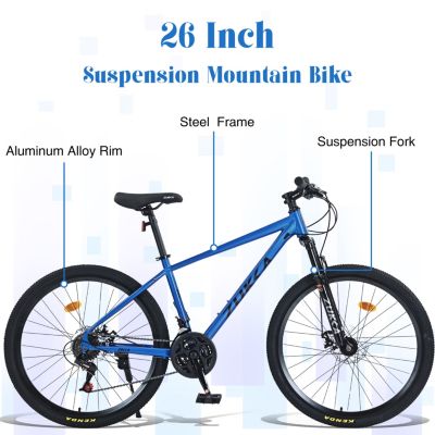 Streamdale 26" Mountain Bike w/ Suspension Fork & KENDA Tires