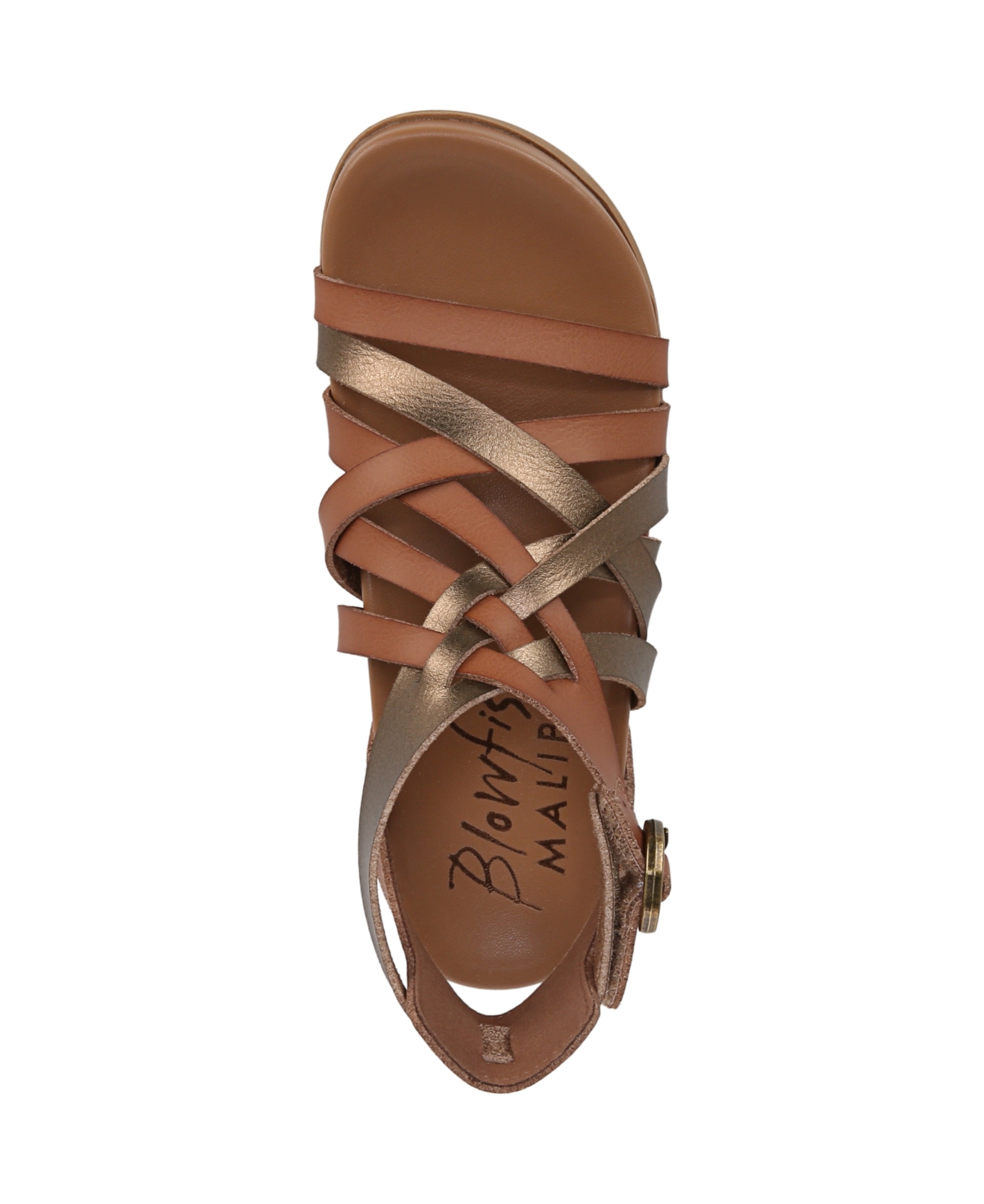 Blowfish Malibu Women's Curio Huarache Sandals In Oak Faux Leather