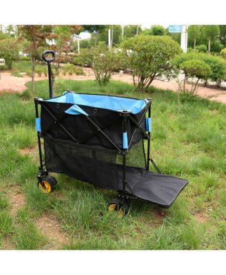 Folding Wagon Cart for Garden, Shopping, and Beach
