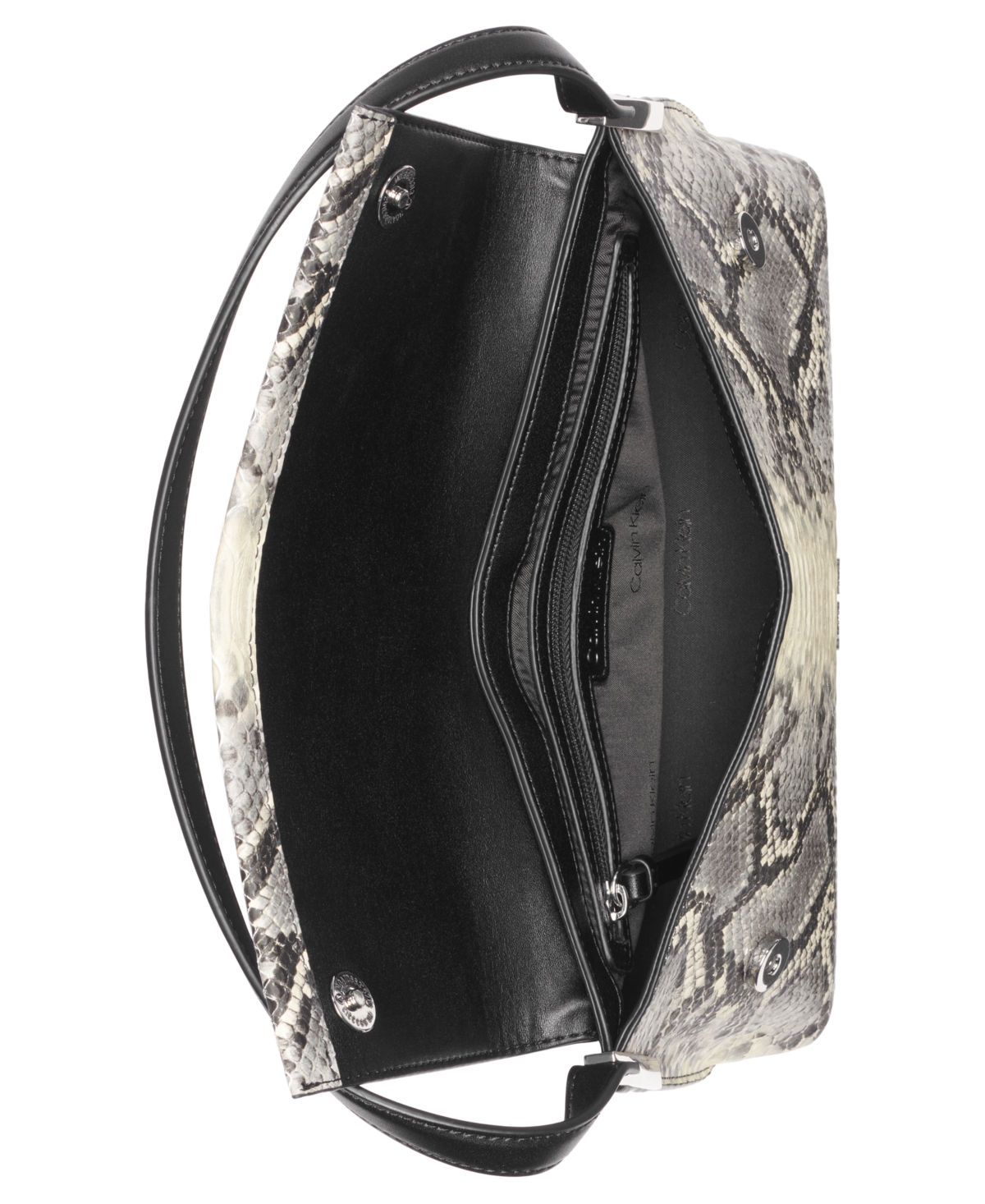Shop Calvin Klein Verne Shoulder Bag In Gray Multi