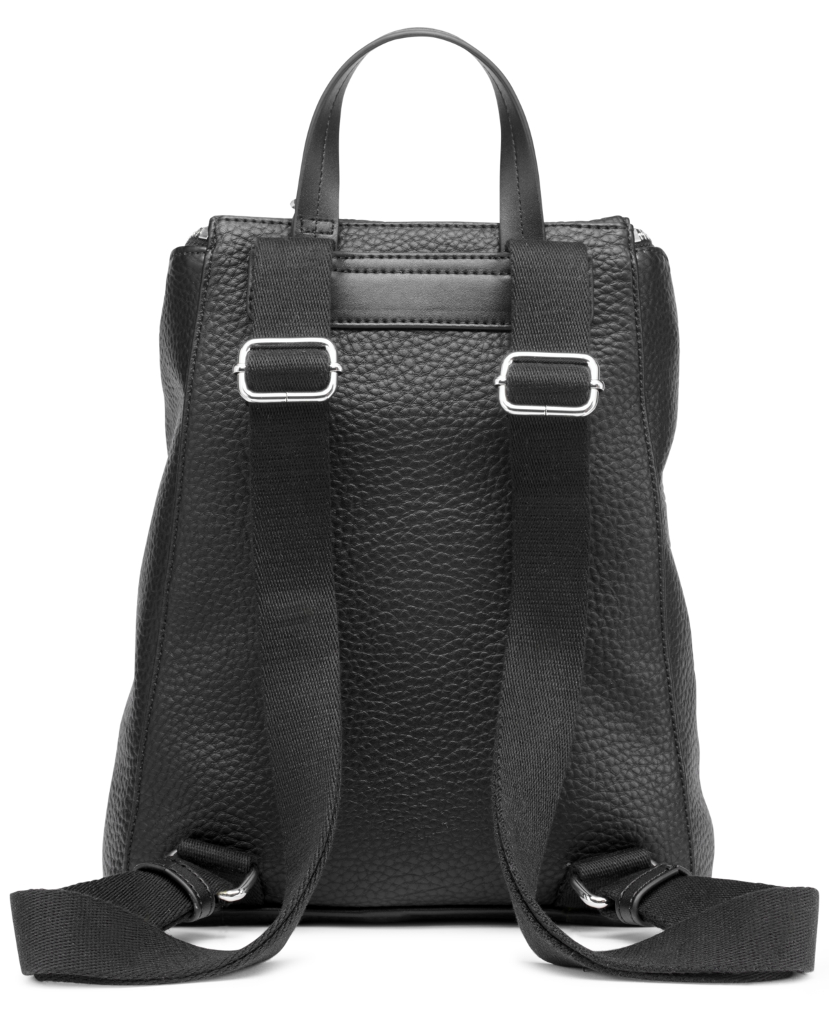 Calvin Klein Zulle Zip-around Backpack With Signature Hang Off In Black,silver