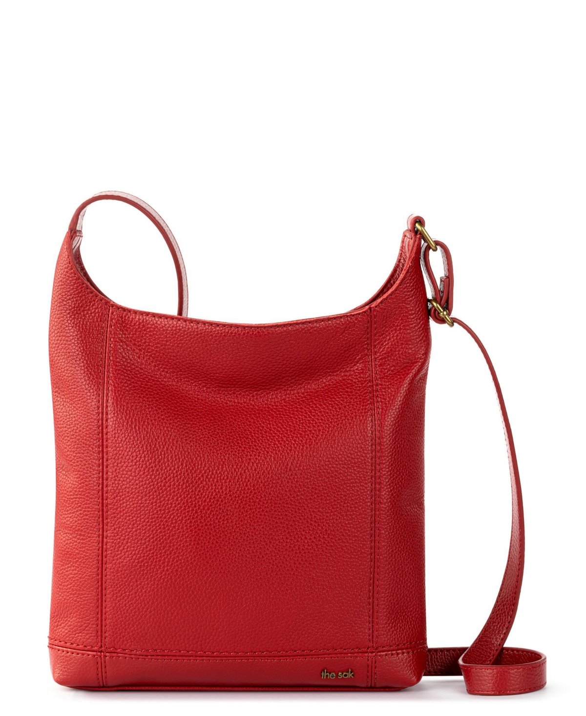 Women's De Young Small Leather Crossbody Bag - Scarlet