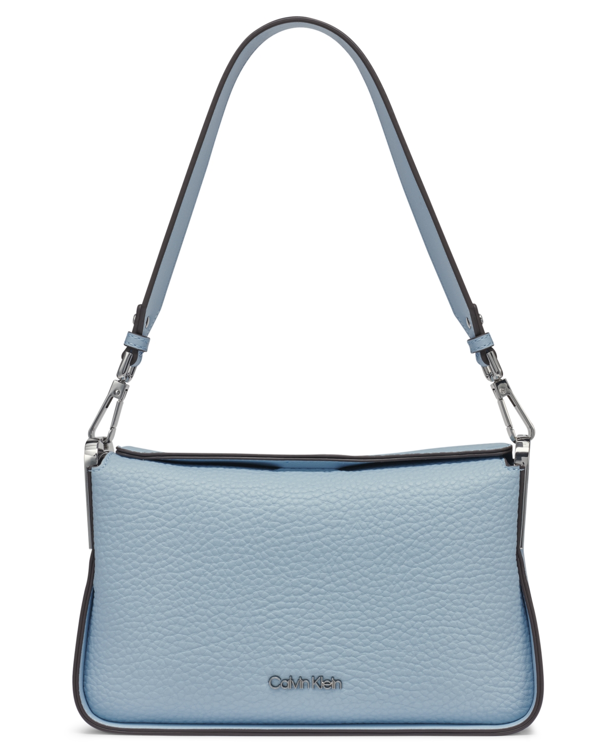 Calvin Klein Fay Demi Shoulder With Magnetic Top Closure In Blue