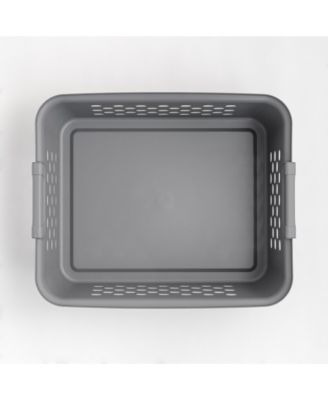 Medium Organizer Storage Basket, Gray, Pack of 4