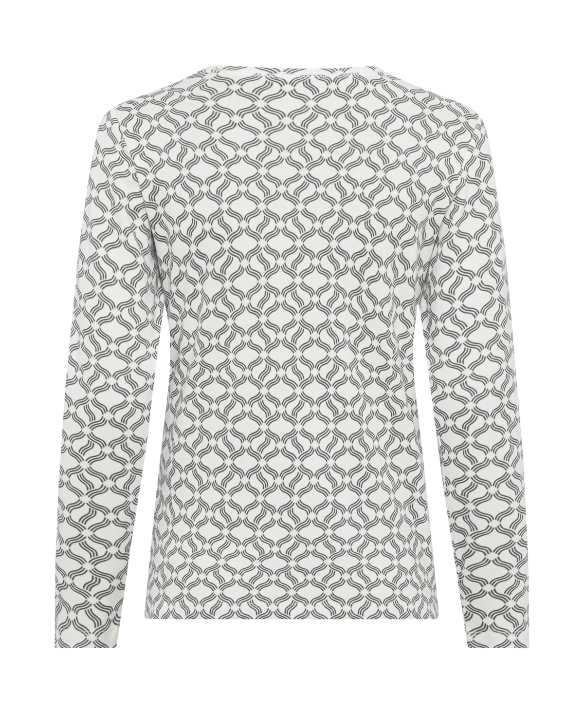 Olsen Women's Long Sleeve Allover Print T-Shirt