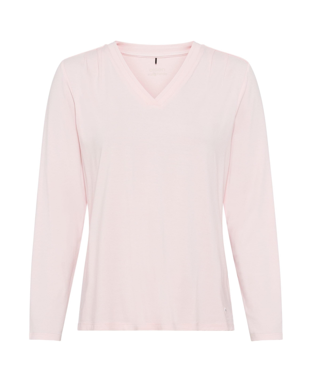Olsen Women's Long Sleeve V-Neck Solid T-Shirt