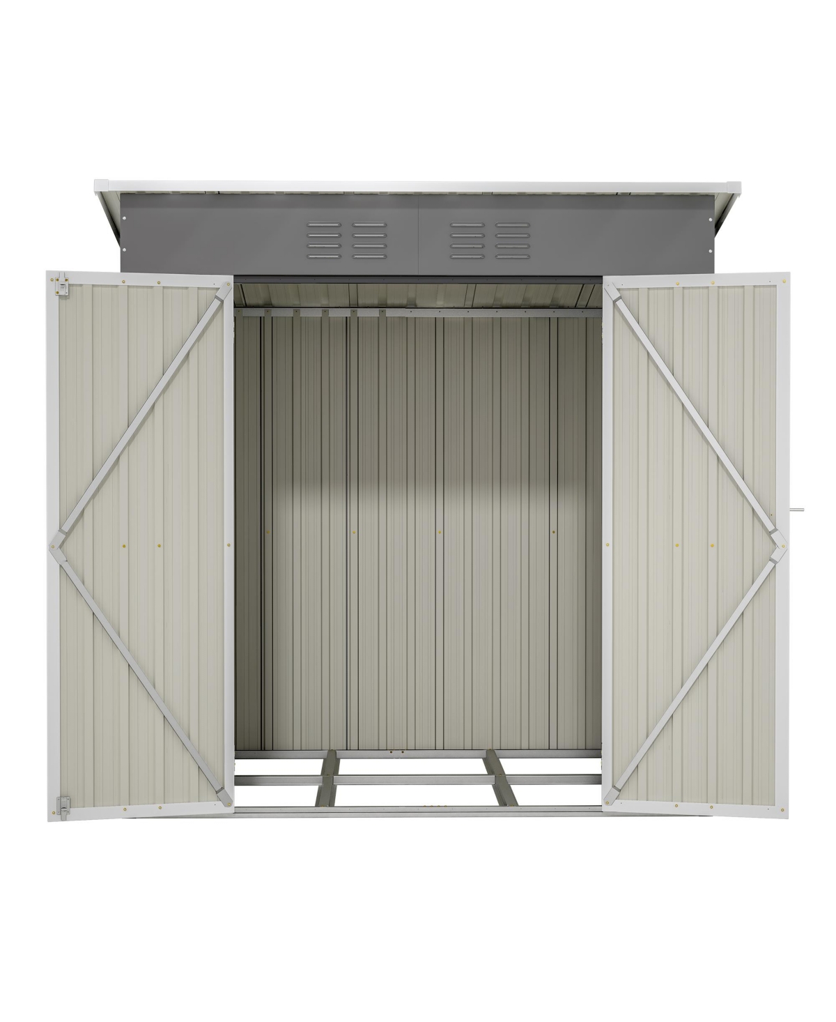 Streamdale Furniture 6'x4' Outdoor Metal Storage Shed for Garden Tools Lockable Door