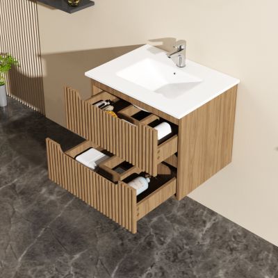 Streamdale Goodyo 24" Wall-Mount Bathroom Vanity Cabinet Floating (Cabinet Only)