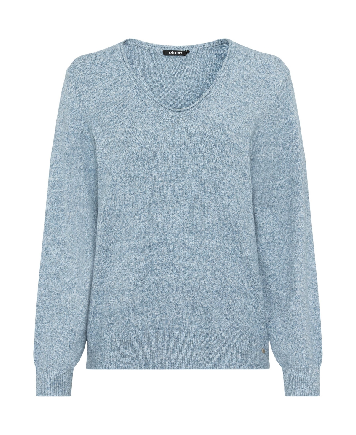 Olsen Women's Long Sleeve Melange Knit Pullover