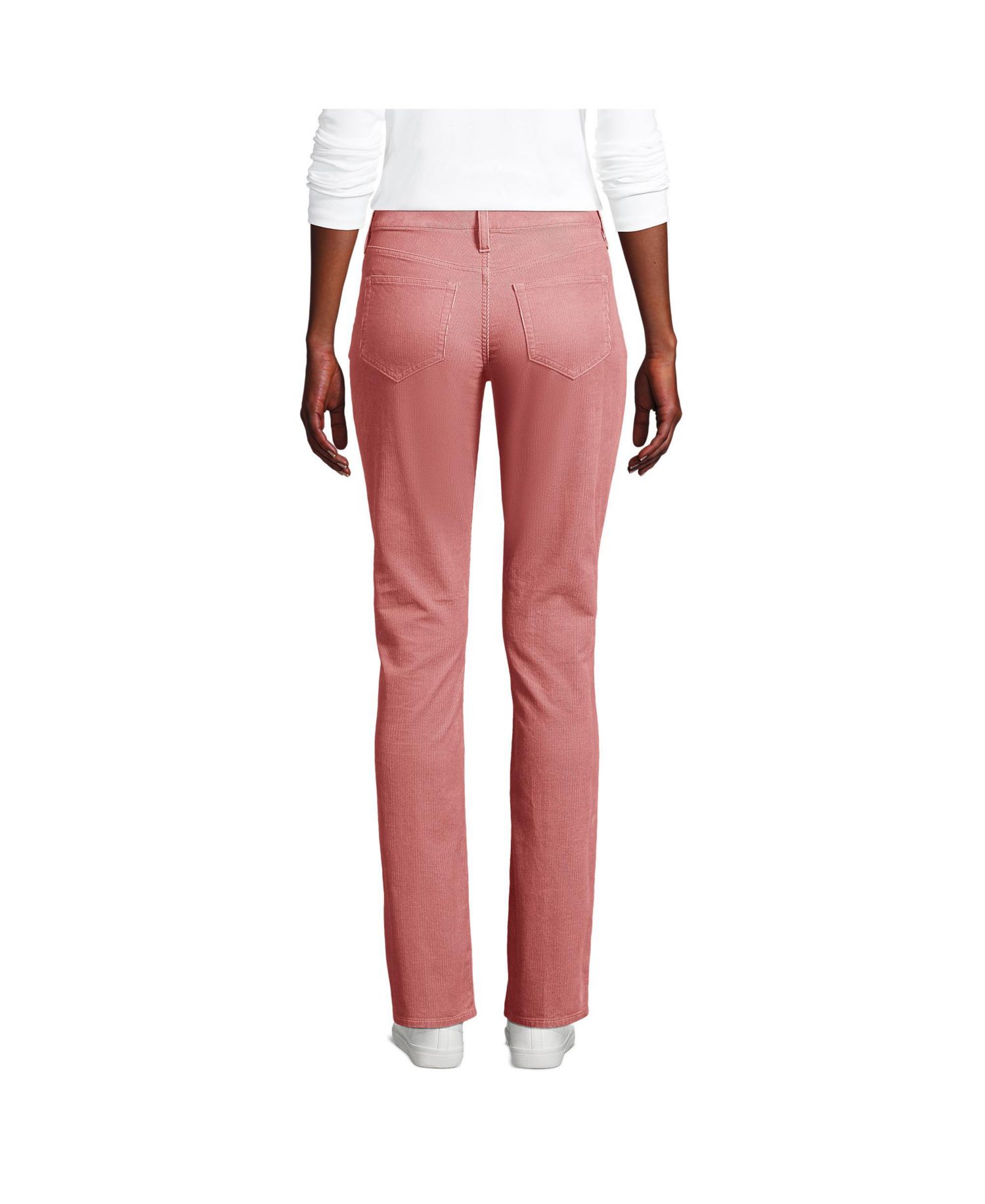 Women's Mid Rise Straight Leg Corduroy Pants